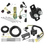 Trailer Hitch 7 Way RV Wiring Kit For 09-12 Chevy Traverse 08-12 Buick Enclave Plug Prong Pin Brake Control Ready