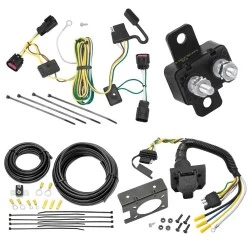 Trailer Hitch 7 Way RV Wiring Kit For 09-12 Chevy Traverse 08-12 Buick Enclave Plug Prong Pin Brake Control Ready