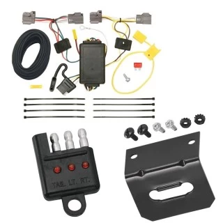 Trailer Wiring and Bracket w/ Light Tester For 01-10 Volvo V70 Plug & Play 4-Flat Harness