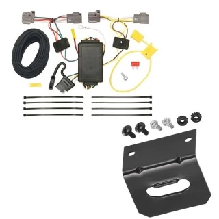 Plug and Play T-One Wiring Harness Connector 4-Flat Mounting Bracket Installation Instructions 118463 118144 Tekonsha Trailer Wiring and Bracket 08-10 Volvo V70 Wagon Plug Play 4-Flat Harness 08 09 10 2008 2009 2010 Trailer Wiring and Bracket For 08-10 Volvo V70 Wagon Plug & Play 4-Flat Harness