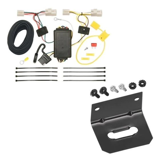 Trailer Wiring and Bracket For 12-14 Subaru Impreza Sedan Plug & Play 4-Flat Harness