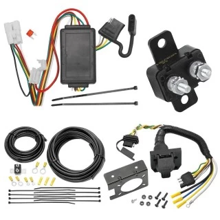 Trailer Hitch 7 Way RV Wiring Kit For 16-26 Subaru Crosstrek 16-24 Hybrid 13-15 XV Except Hybrid 14-15 Hybrid 09-26 Forester 10-25 Outback Wagon Plug Prong Pin Brake Control Ready