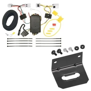 Trailer Wiring and Bracket For 07-15 Nissan Altima 07-12 Sentra 09-14 Maxima Plug & Play 4-Flat Harness