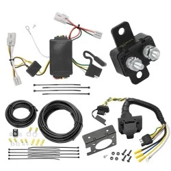 Trailer Hitch 7 Way RV Wiring Kit For 01-06 Hyundai Santa Fe 09-12 Elantra Touring Plug Prong Pin Brake Control Readyy