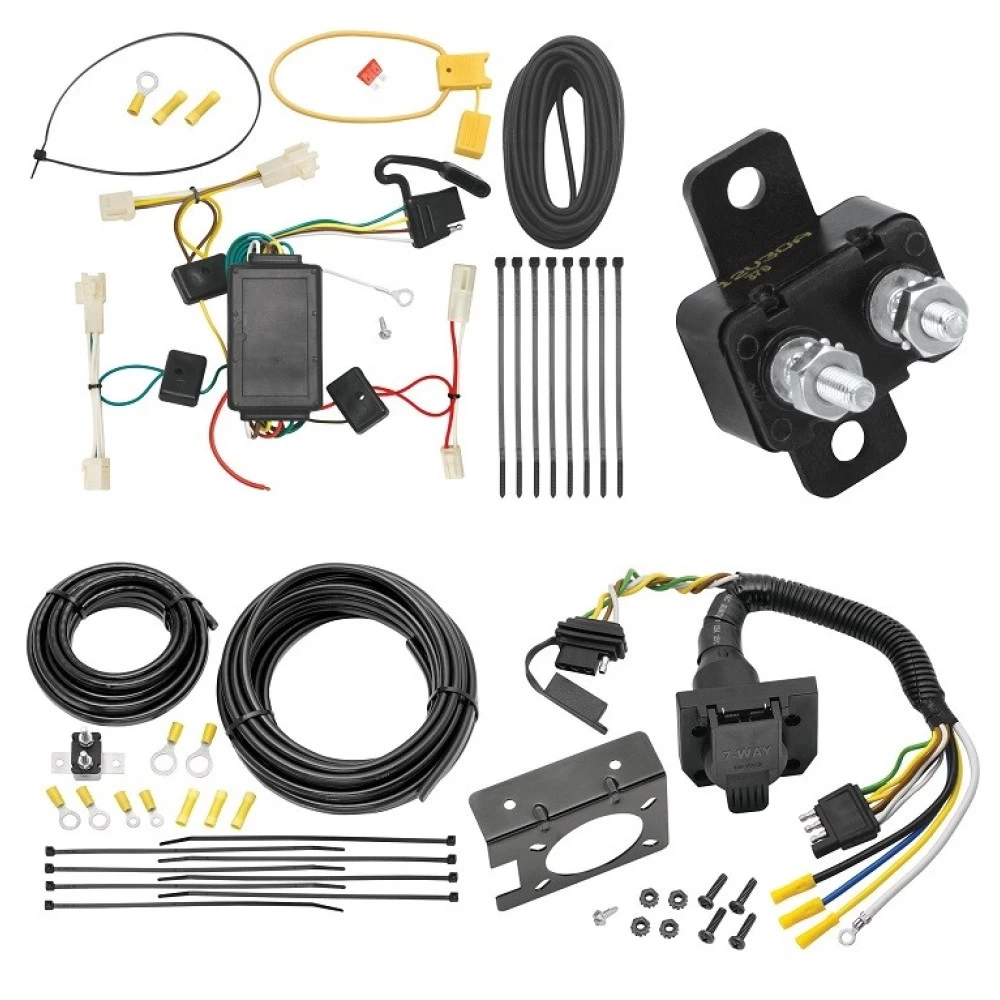 Trailer Hitch 7 Way RV Wiring Kit For 04-12 Lexus RX330 RX350 Plug Prong Pin Brake Control Ready