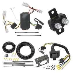Trailer Hitch 7 Way RV Wiring Kit For 04-06 Chevy Aveo 07-11 Aveo5 Hatchback 09-10 Pontiac G3 Hatchback Plug Prong Pin Brake Control Ready