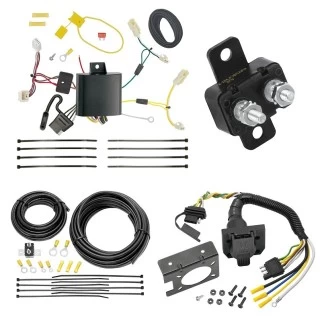 Trailer Hitch 7 Way RV Wiring Kit For 11-14 Toyota Sienna 15-20 SE Only Plug Prong Pin Brake Control Ready