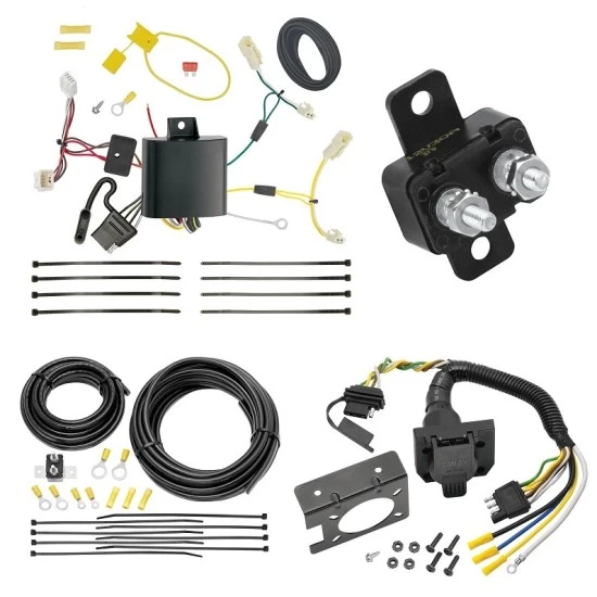 Trailer Hitch 7 Way RV Wiring Kit For 11-14 Toyota Sienna 15-20 SE Only Plug Prong Pin Brake Control Ready