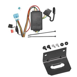 Plug and Play T-One Wiring Harness Connector 4-Flat Mounting Bracket Installation Instructions 118500 118144 Tekonsha Trailer Wiring and Bracket 07-12 Acura RDX 10-11 Honda Accord Crosstour 2012 Crosstour Plug Play 4-Flat Harness 07 08 09 10 11 12 2007 20 Trailer Wiring and Bracket For 07-12 Acura RDX 10-11 Honda Accord Crosstour 2012 Crosstour Plug & Play 4-Flat Harness