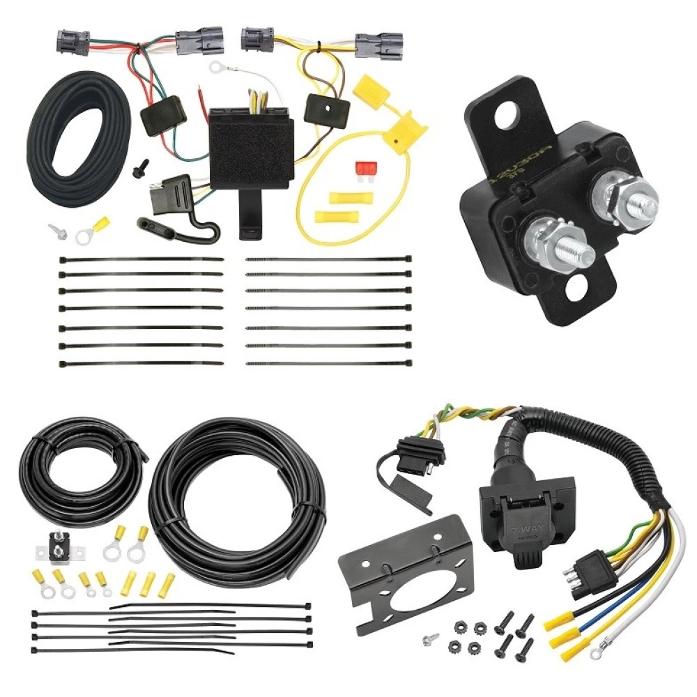 Trailer Hitch 7 Way RV Wiring Kit For 11-13 KIA Sorento 4 Cyl Plug Prong Pin Brake Control Ready