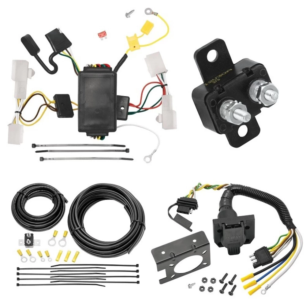 Trailer Hitch 7 Way RV Wiring Kit For 10-12 Lexus HS250h Hybrid Plug Prong Pin Brake Control Ready