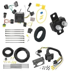 Trailer Hitch 7 Way RV Wiring Kit For 11-20 Dodge Journey w/ LED Taillights Plug Prong Pin Brake Control Ready