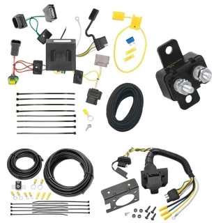 Trailer Hitch 7 Way RV Wiring Kit For 11-20 Dodge Journey w/ Led Taillights Plug Prong Pin Brake Control Ready
