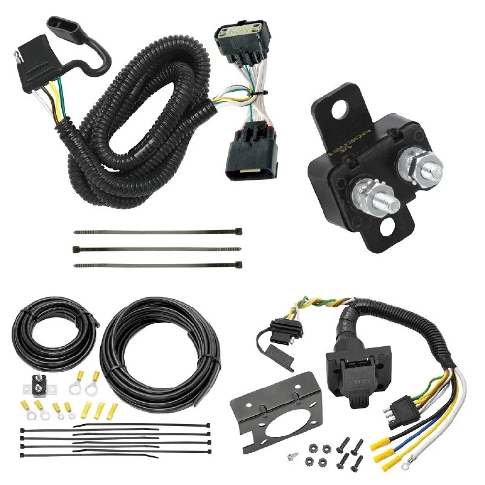 118540 85343 20506 7012A Tekonsha Trailer Hitch 7 Way RV Wiring Kit 11-19 Explorer Plug Prong Pin Brake Control Ready 11 12 13 14 15 16 17 18 19 2011 2012 2013 2014 2015 2016 2017 2018 2019 Trailer Hitch 7 Way RV Wiring Kit For 11-19 Ford Explorer Plug Prong Pin Brake Control Ready