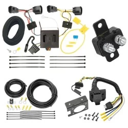 Trailer Hitch 7 Way RV Wiring Kit For 07-12 Dodge Nitro 08-12 Jeep Liberty Plug Prong Pin Brake Control Ready