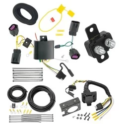 Trailer Hitch 7 Way RV Wiring Kit For 11-20 Dodge Journey w/o LED Taillights Plug Prong Pin Brake Control Ready
