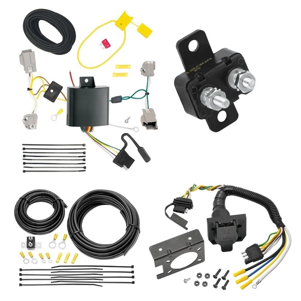 Trailer Hitch 7 Way RV Wiring Kit For 14-20 Chevy Impala Plug Prong Pin Brake Control Ready