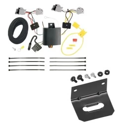 Trailer Wiring and Bracket For 20-25 Ford Explorer 10-19 Taurus Plug & Play 4-Flat Harness