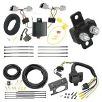 Trailer Hitch 7 Way RV Wiring Kit For 20-25 Ford Explorer 10-19 Taurus Plug Prong Pin Brake Control Ready