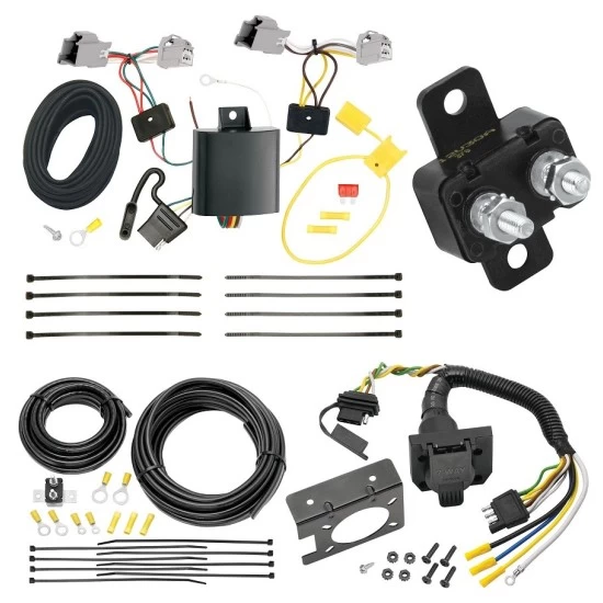 Trailer Hitch 7 Way RV Wiring Kit For 20-25 Ford Explorer 10-19 Taurus Plug Prong Pin Brake Control Ready