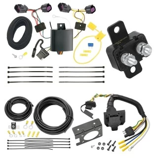 Trailer Hitch 7 Way RV Wiring Kit For 14-27 Ram ProMaster 1500 2500 3500 Plug Prong Pin Brake Control Ready
