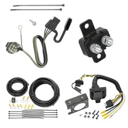 Trailer Hitch 7 Way RV Wiring Kit For 12-19 Land Rover Range Rover Evoque Plug Prong Pin Brake Control Ready