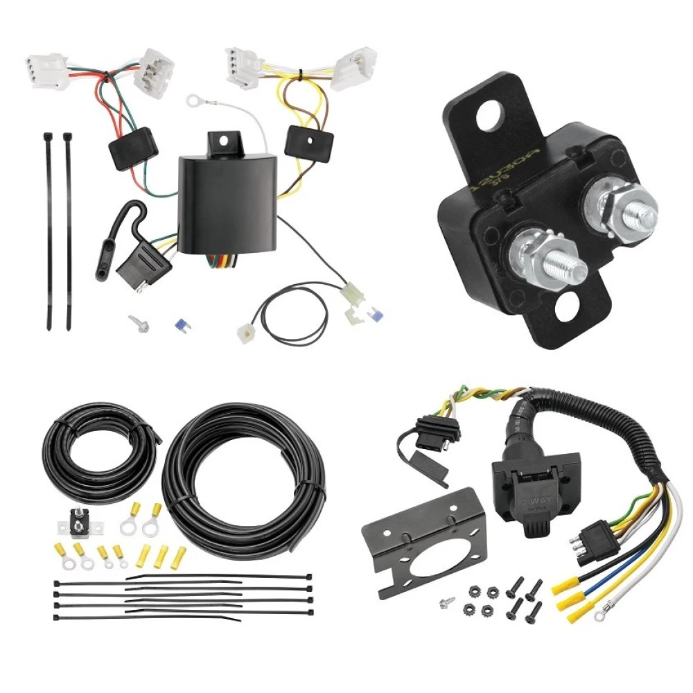 Trailer Hitch 7 Way RV Wiring Kit For 09-14 Nissan Murano Plug Prong Pin Brake Control Ready