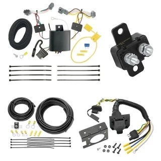 Trailer Hitch 7 Way RV Wiring Kit For 13-16 Chevy Trax 17-22 w/o LED Taillights Plug Prong Pin Brake Control Ready