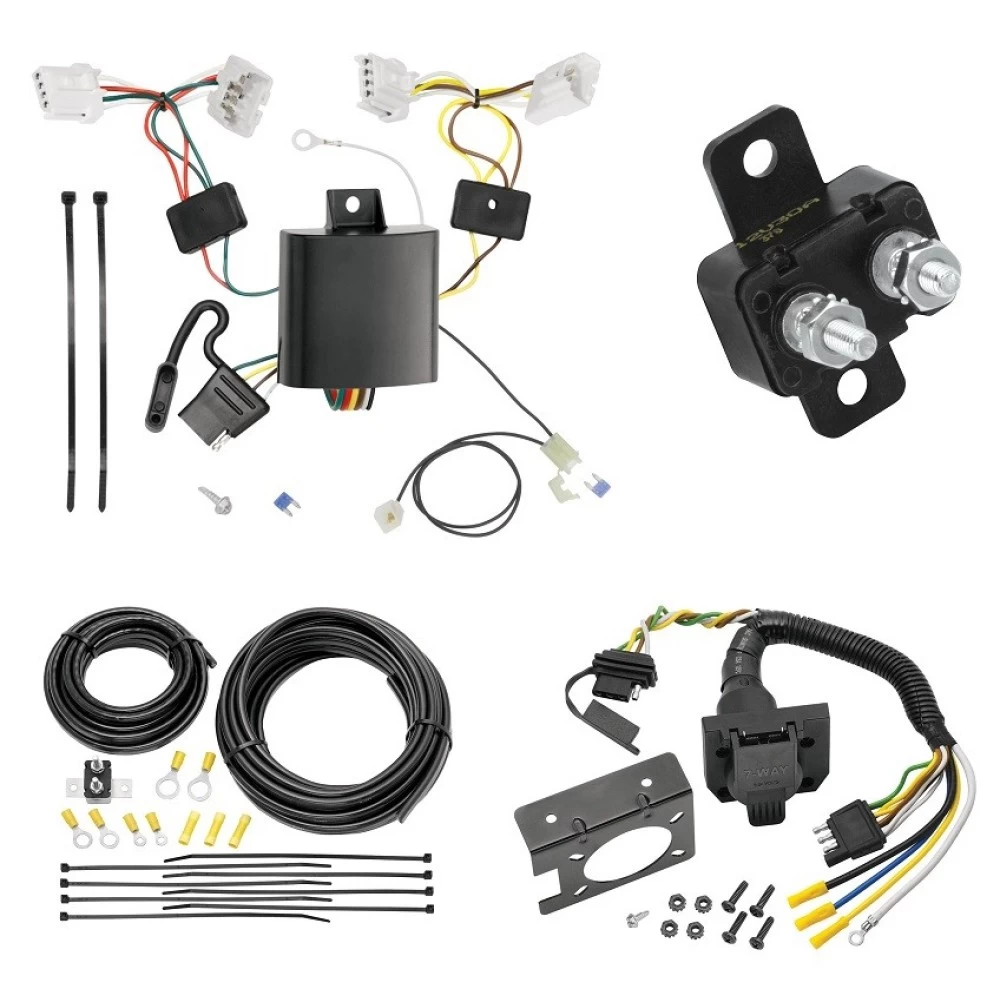 Trailer Hitch 7 Way RV Wiring Kit For 15-26 Nissan Murano Plug Prong Pin Brake Control Ready