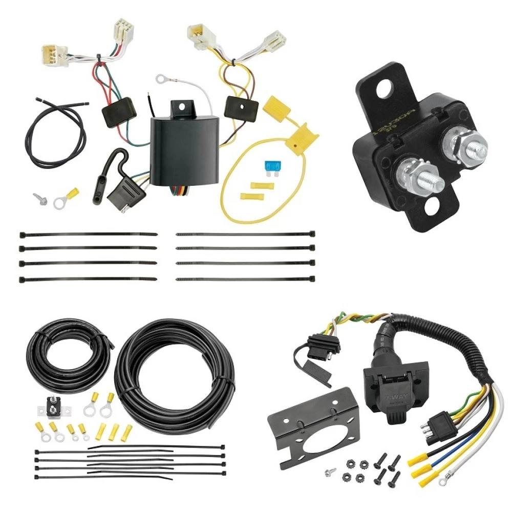 Trailer Hitch 7 Way RV Wiring Kit For 11-19 Hyundai Sonata Plug Prong Pin Brake Control Ready