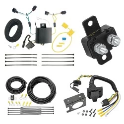 Trailer Hitch 7 Way RV Wiring Kit For 11-17 Volkswagen Touareg Plug Prong Pin Brake Control Ready