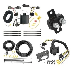 Trailer Hitch 7 Way RV Wiring Kit For 15-19 Ford Focus Hatchback Plug Prong Pin Brake Control Ready