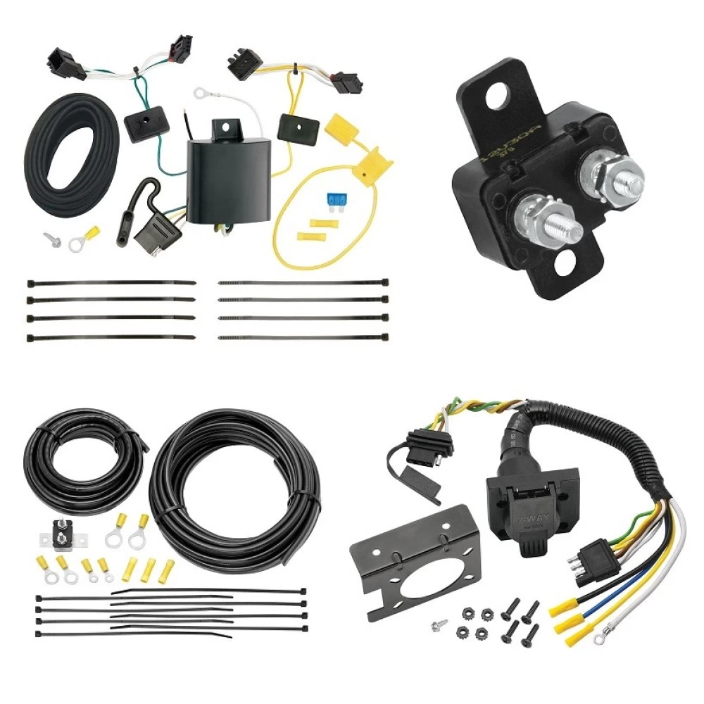 Trailer Hitch 7 Way RV Wiring Kit For 12-17 VW Tiguan 2018 Limited Plug Prong Pin Brake Control Ready