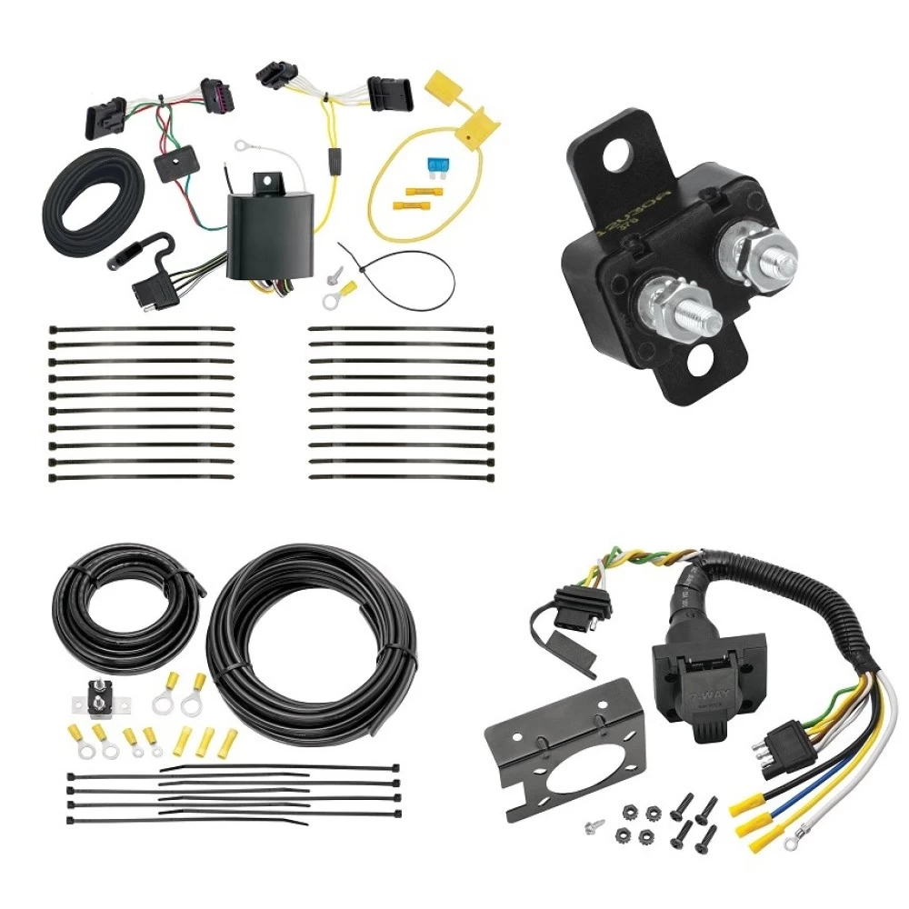 118693 85343 20506 7012A Tekonsha Trailer Hitch 7 Way RV Wiring Kit 16-22 Fiat 500X Plug Prong Pin Brake Control Ready 16 17 18 19 20 21 22 2016 2017 2018 2019 2020 2021 2022 Trailer Hitch 7 Way RV Wiring Kit For 16-22 Fiat 500X Plug Prong Pin Brake Control Ready