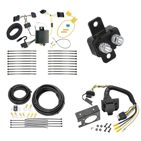 118693 85343 20506 7012A Tekonsha Trailer Hitch 7 Way RV Wiring Kit 16-22 Fiat 500X Plug Prong Pin Brake Control Ready 16 17 18 19 20 21 22 2016 2017 2018 2019 2020 2021 2022 Trailer Hitch 7 Way RV Wiring Kit For 16-22 Fiat 500X Plug Prong Pin Brake Control Ready