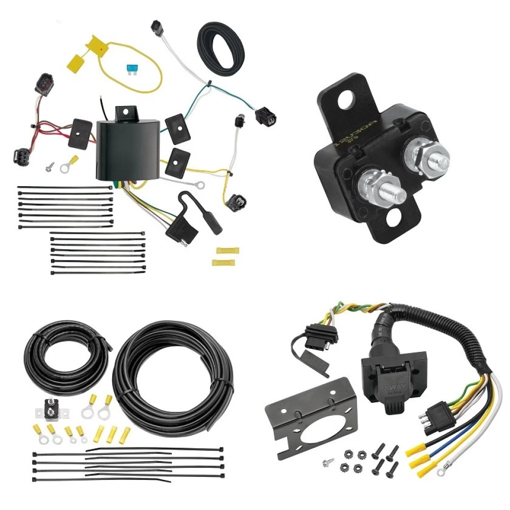 Trailer Hitch 7 Way RV Wiring Kit For 16-19 Acura TLX Plug Prong Pin Brake Control Ready