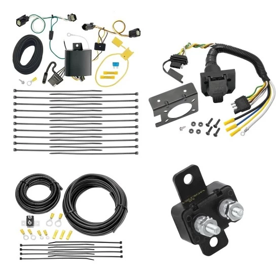 Trailer Hitch 7 Way RV Wiring Kit For 17-20 Chrysler Pacifica Limited Touring L Plus Plug Prong Pin Brake Control Ready