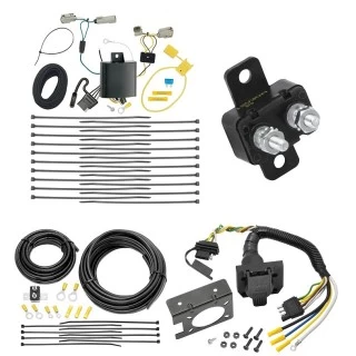 Trailer Hitch 7 Way RV Wiring Kit For 15-27 Ford Transit 350 Plug Prong Pin Brake Control Ready