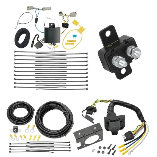 Trailer Hitch 7 Way RV Wiring Kit For 15-27 Ford Transit 350 Plug Prong Pin Brake Control Ready