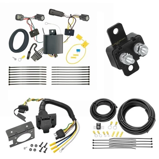 Trailer Hitch 7 Way RV Wiring Kit For 17-22 Chevy Trax w/ LED Taillights Plug Prong Pin Brake Control Ready
