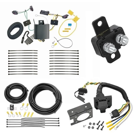 Trailer Hitch 7 Way RV Wiring Kit For 17-26 Jeep Compass 2017 New Body Plug Prong Pin Brake Control Ready