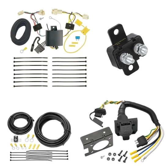 Trailer Hitch 7 Way RV Wiring Kit For 18-24 Toyota Camry Plug Prong Pin Brake Control Ready