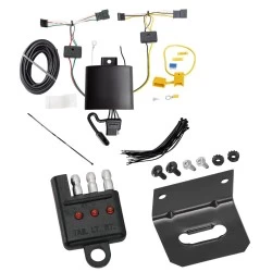 Trailer Wiring and Bracket w/ Light Tester For 18-27 Volvo XC60 Plug & Play 4-Flat Harness
