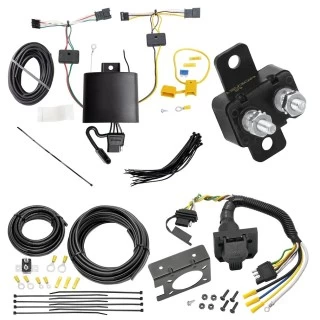 Trailer Hitch 7 Way RV Wiring Kit For 18-27 Volvo XC60 Plug Prong Pin Brake Control Ready