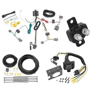 Trailer Hitch 7 Way RV Wiring Kit For 08-16 Volvo XC70 Plug Prong Pin Brake Control Ready