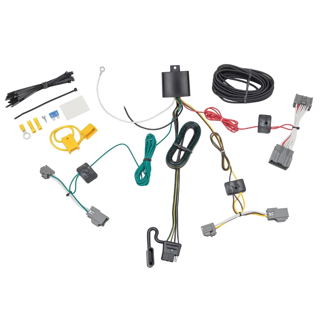 CURT Custom Wiring Harness, 4-Way Flat Output, Select Volvo Xc70