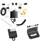 Trailer Wiring and Bracket w/ Light Tester For 18-25 Alfa Romeo Stelvio Plug & Play 4-Flat Harness