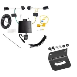 Trailer Wiring and Bracket For 18-25 Alfa Romeo Stelvio Plug & Play 4-Flat Harness