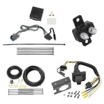 Trailer Hitch 7 Way RV Wiring Kit For 17-24 Honda Ridgeline Plug Prong Pin Brake Control Ready