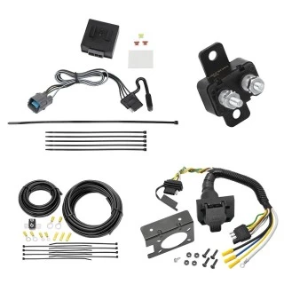 Trailer Hitch 7 Way RV Wiring Kit For 17-24 Honda Ridgeline Plug Prong Pin Brake Control Ready